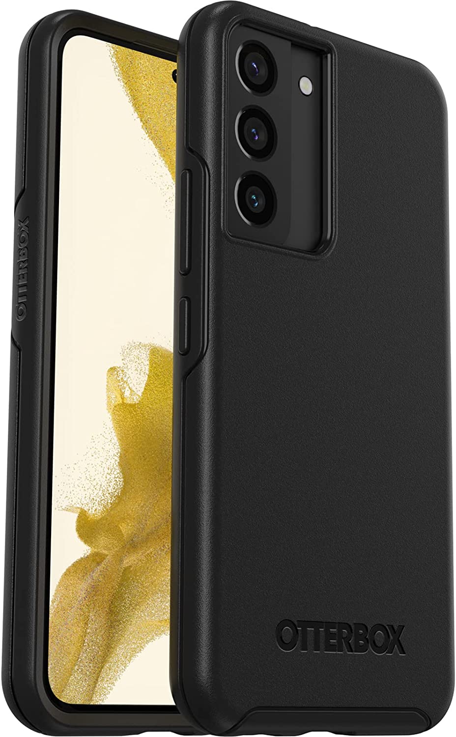 OtterBox SYMMETRY SERIES Antimicrobial Case for Samsung Galaxy S22 - Black (New)