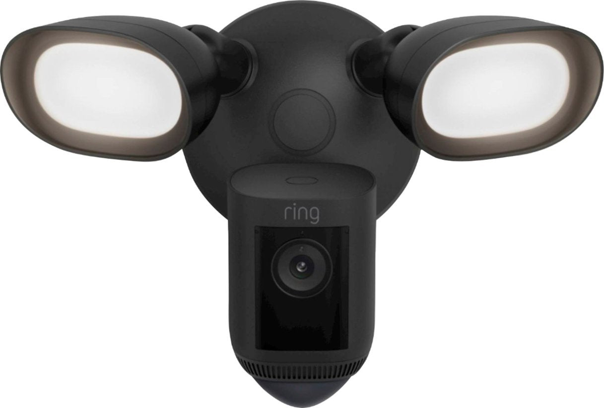 Ring Floodlight Cam Wired Pro Outdoor Wireless 1080p Surveillance Camera - Black (New)