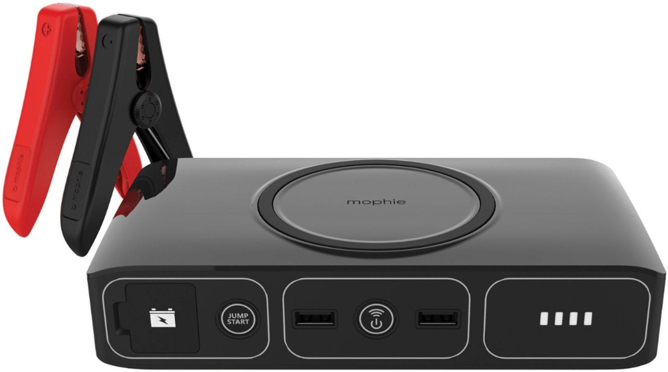 Mophie Powerstation Go Car Jump Starter w/AC Outlet & Wireless Charging - Black (New)