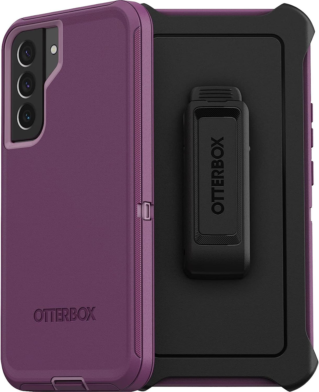 Galaxy OtterBox DEFENDER SERIES Case &amp; Holster for Galaxy S22+ Plus - Happy Purple (New)