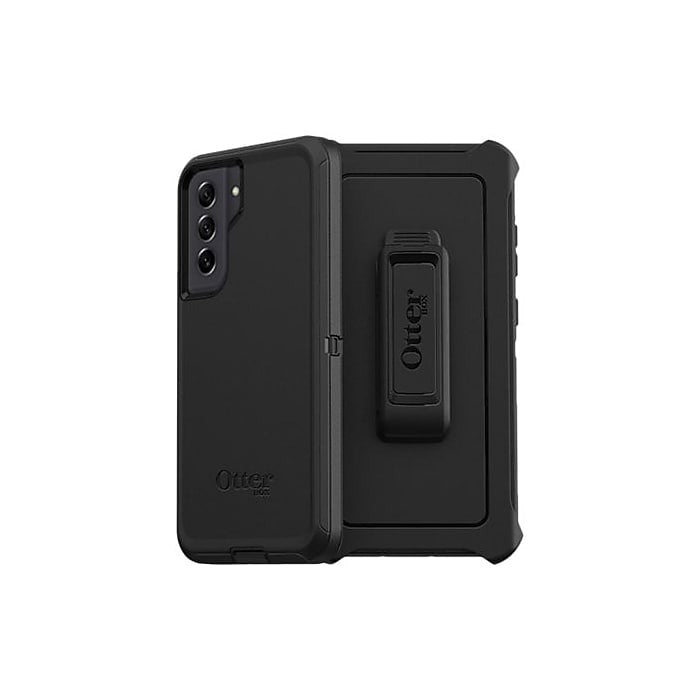 OtterBox DEFENDER SERIES Case & Holster for Samsung Galaxy S21 FE 5G - Black (Certified Refurbished)
