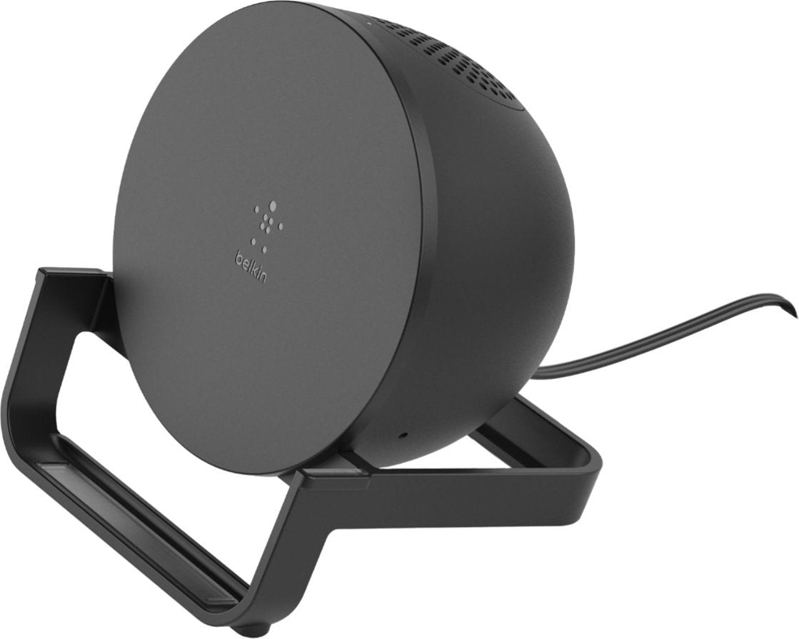 Belkin 10W Quick Wireless Charger and Bluetooth Speaker Stand - Black (New)