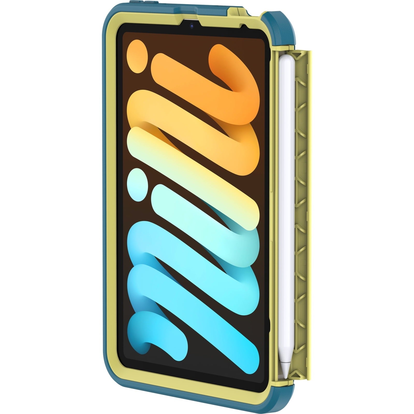 OtterBox EasyGrab Case for Kids iPad Mini (6th Gen) - Galaxy Runner Blue (Blue/Green) (Certified Refurbished)