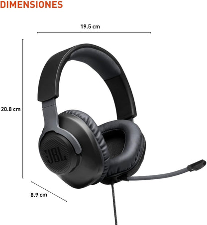 JBL Free WFH Wired Over-Ear Headset with Detachable Mic - Black (New)