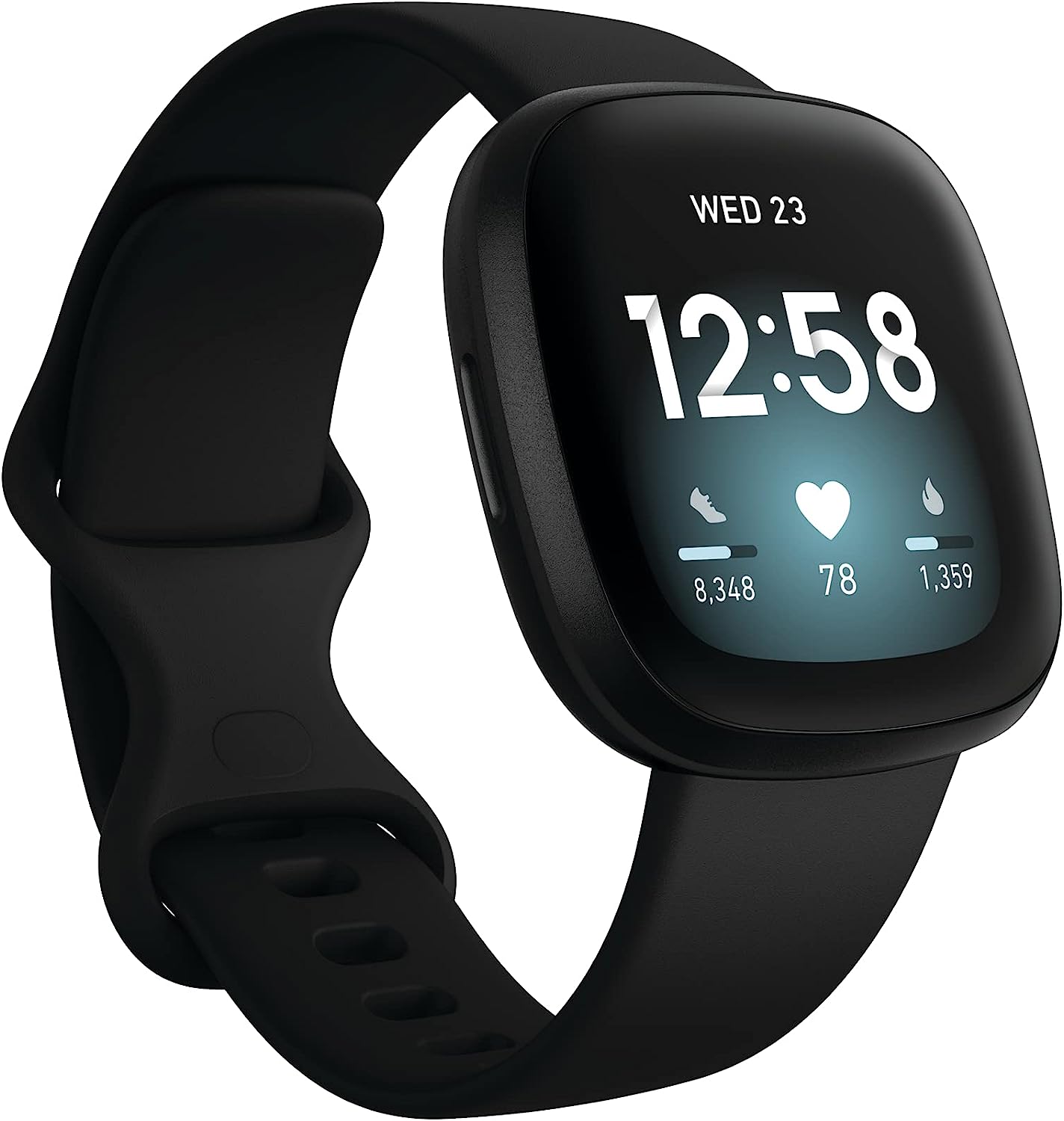 Fitbit Versa 3 Health &amp; Fitness Smartwatch with GPS - Black (New)