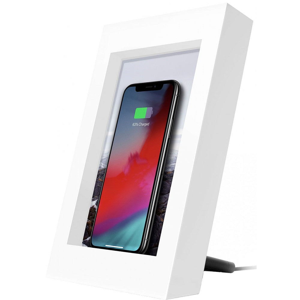 Twelve South PowerPic Wireless Charger Picture Frame - White (New)