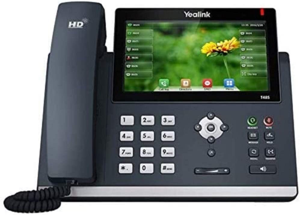 Yealink T48S IP Phone, 16 Lines. 7-Inch Color Touch Screen Display. USB 2.0 (Refurbished)