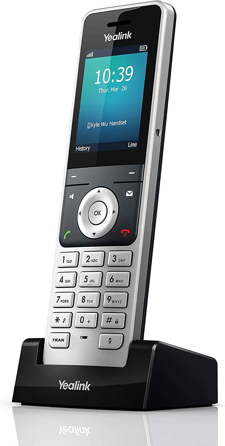 Yealink YEA-W56H HD DECT Expansion Handset for Cordless VoIP Phone and Device (Renewed)