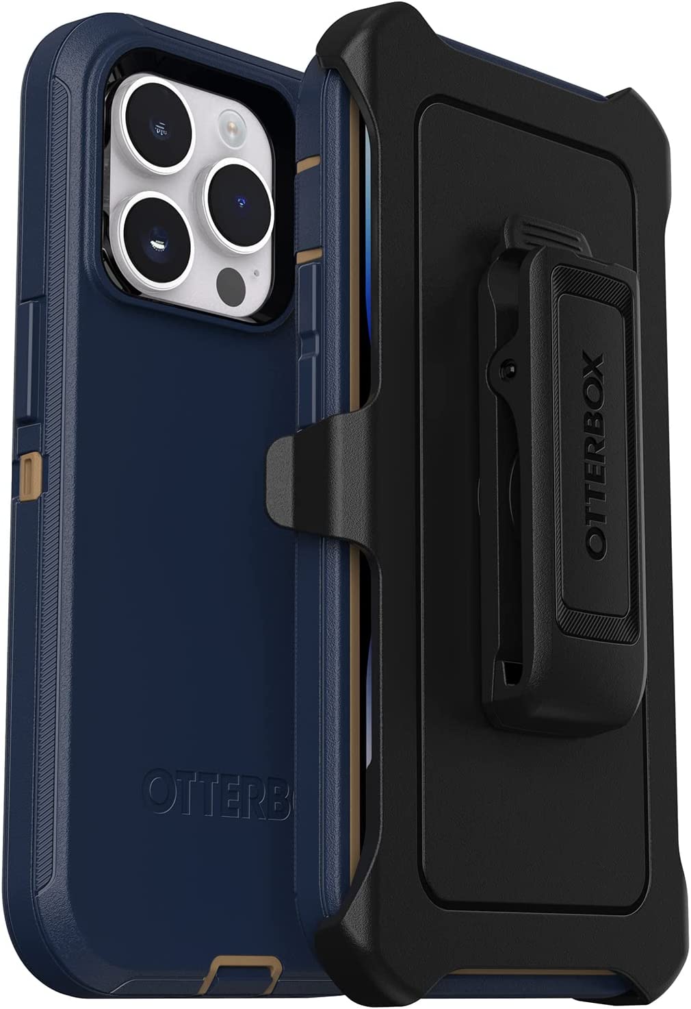 OtterBox DEFENDER SERIES Case &amp; Holster for iPhone 14 Pro - Blue Suede Shoes (New)