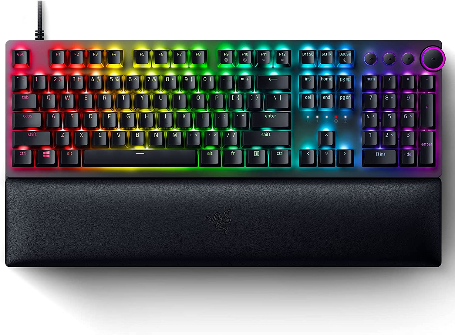 Razer Huntsman V2 Wired Optical Red Linear Switch Gaming Keyboard - Black (New)