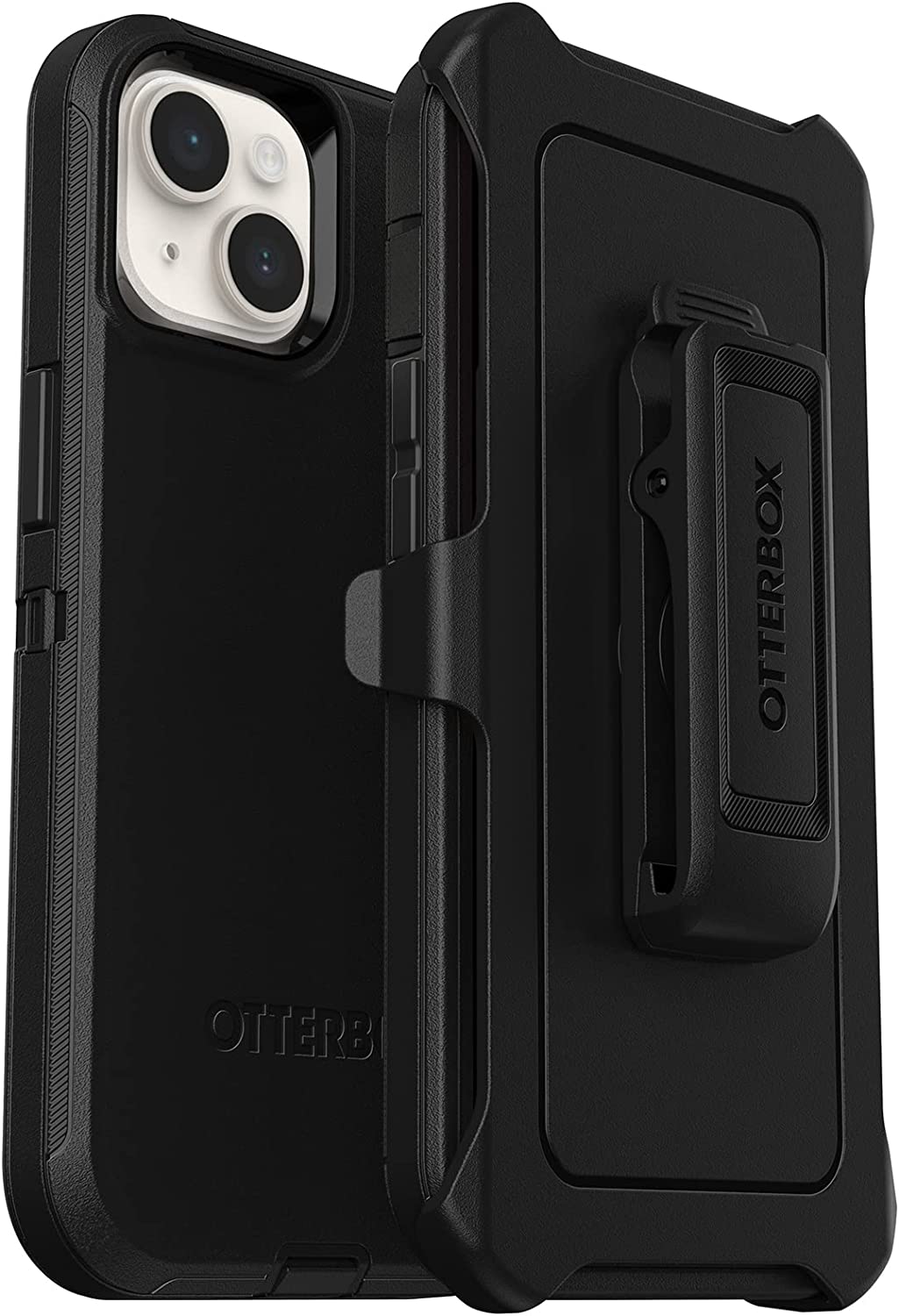 OtterBox DEFENDER SERIES Case & Holster for Apple iPhone 14 - Black (Certified Refurbished)