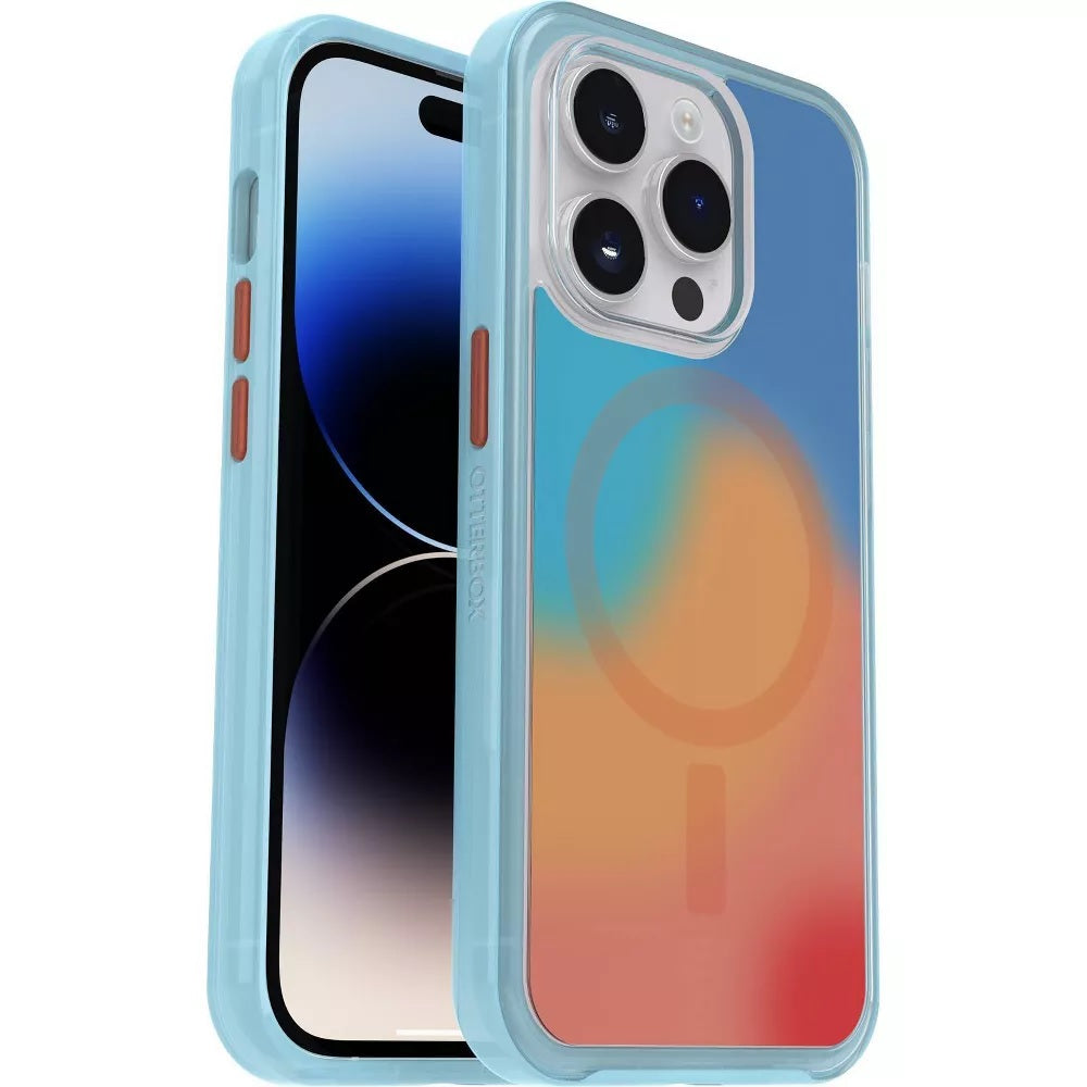 OtterBox SYMMETRY SERIES+ with MagSafe for iPhone 14 Pro Max - Colorful Gossamer (Certified Refurbished)