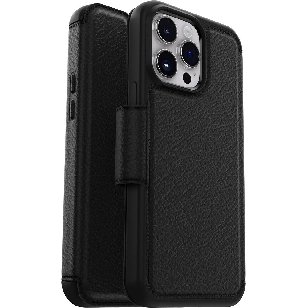 OtterBox STRADA SERIES Folio Case for iPhone 14 Pro Max - Shadow (Black) (Certified Refurbished)