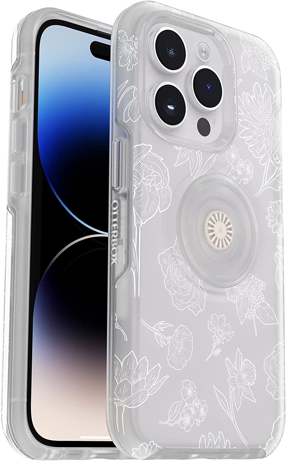 OtterBox + POP Clear Case for iPhone 14 Pro - Flower Of The Month (Certified Refurbished)