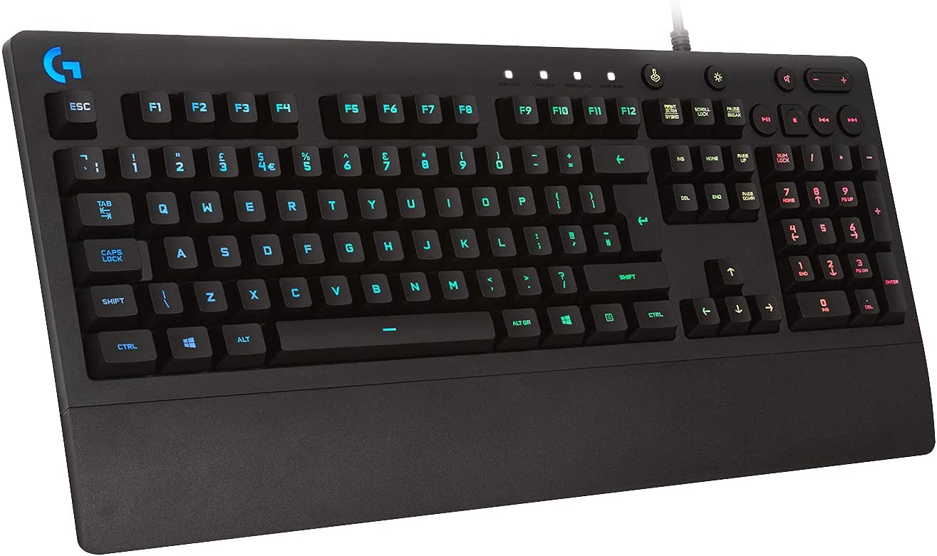 Logitech Prodigy G213 Wired Membrane Gaming Keyboard with RGB Backlighting Black (Certified Refurbished)