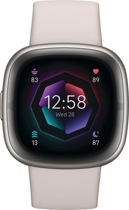 Fitbit Sense 2 Advanced Health Smartwatch - Lunar White (New)