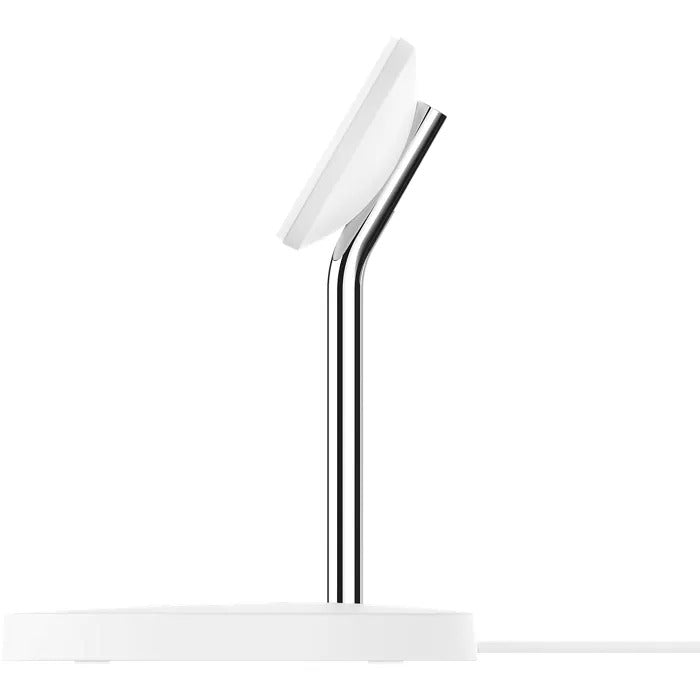 Belkin BOOSTCHARGE PRO 2-in-1 Wireless Charger Stand with MagSafe - White (New)