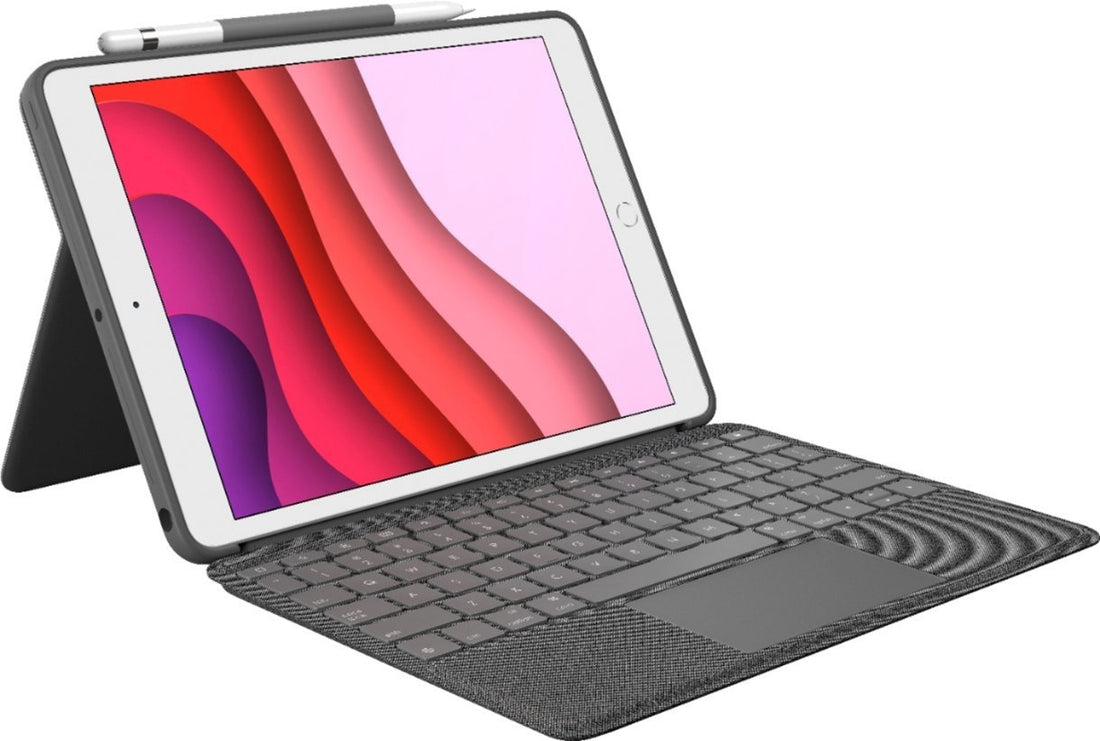 Logitech Combo Touch Keyboard Folio Case for iPad 7th / 8th / 9th Gen - Graphite
