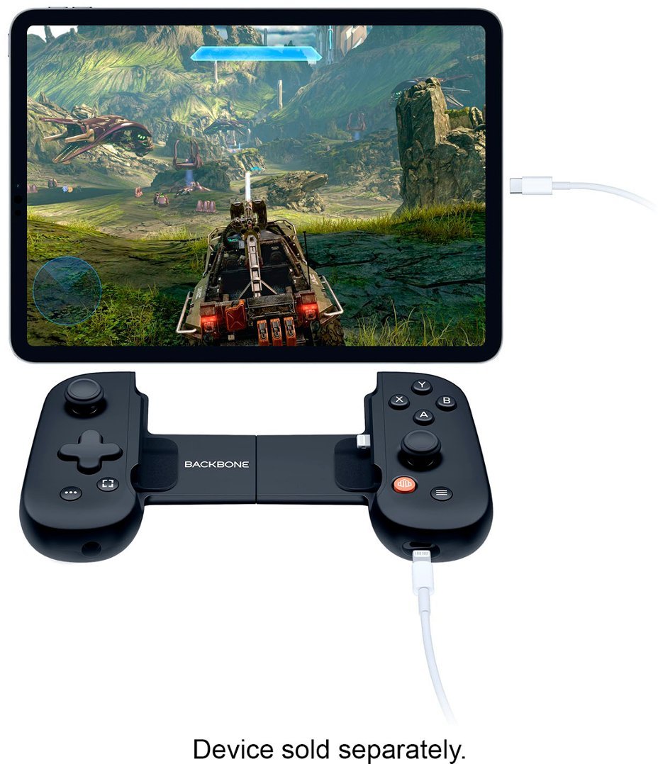 Backbone One Mobile Gaming Controller for iPhone with Gaming Bundle - Black (Refurbished)