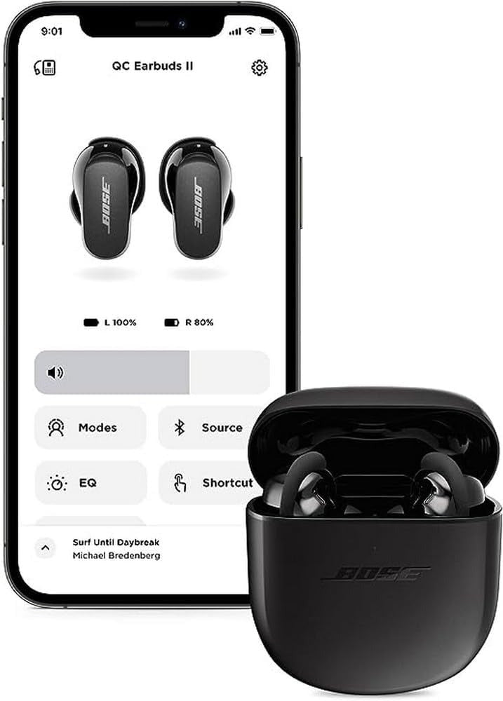 Bose QuietComfort Earbuds II True Wireless Noise Cancelling Earbuds - Black (New)