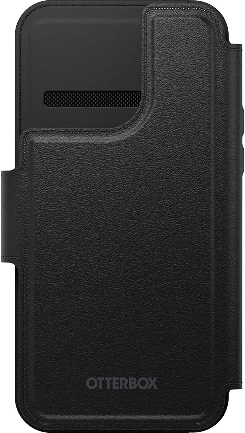 OtterBox Detachable Folio Wallet for MagSafe iPhone 14 Pro Max - Shadow (Black) (Renewed)