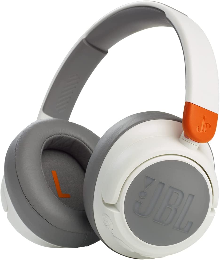 JBL JR 460NC Wireless Over-Ear Noise Canceling Kids Headphones - White (Certified Refurbished)