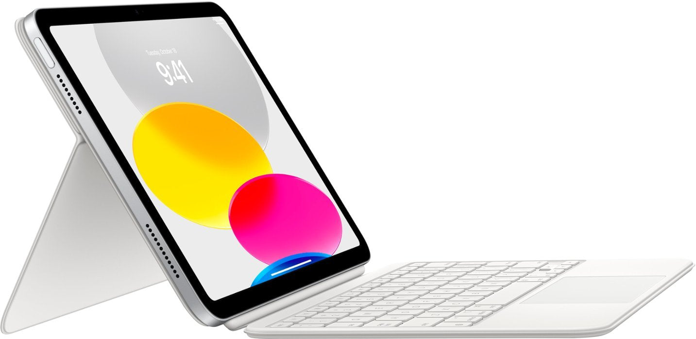 Apple Magic Keyboard Folio for iPad 10th Gen - White (Certified Refurbished)