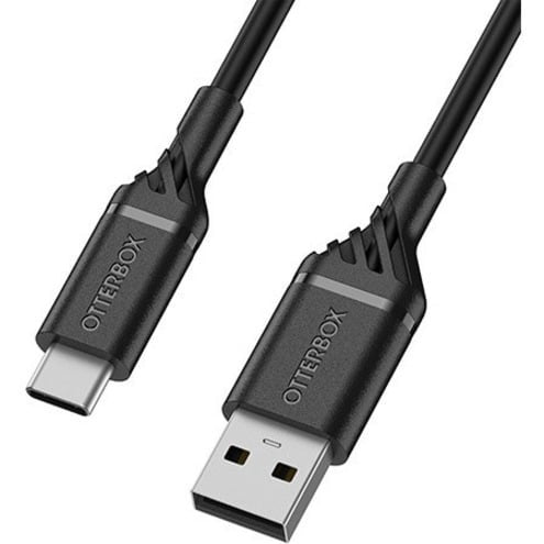 Otterbox USB-C to USB-A Dual Port Wall Charging Kit 24W Combined 1M/3.3FT-Black (New)