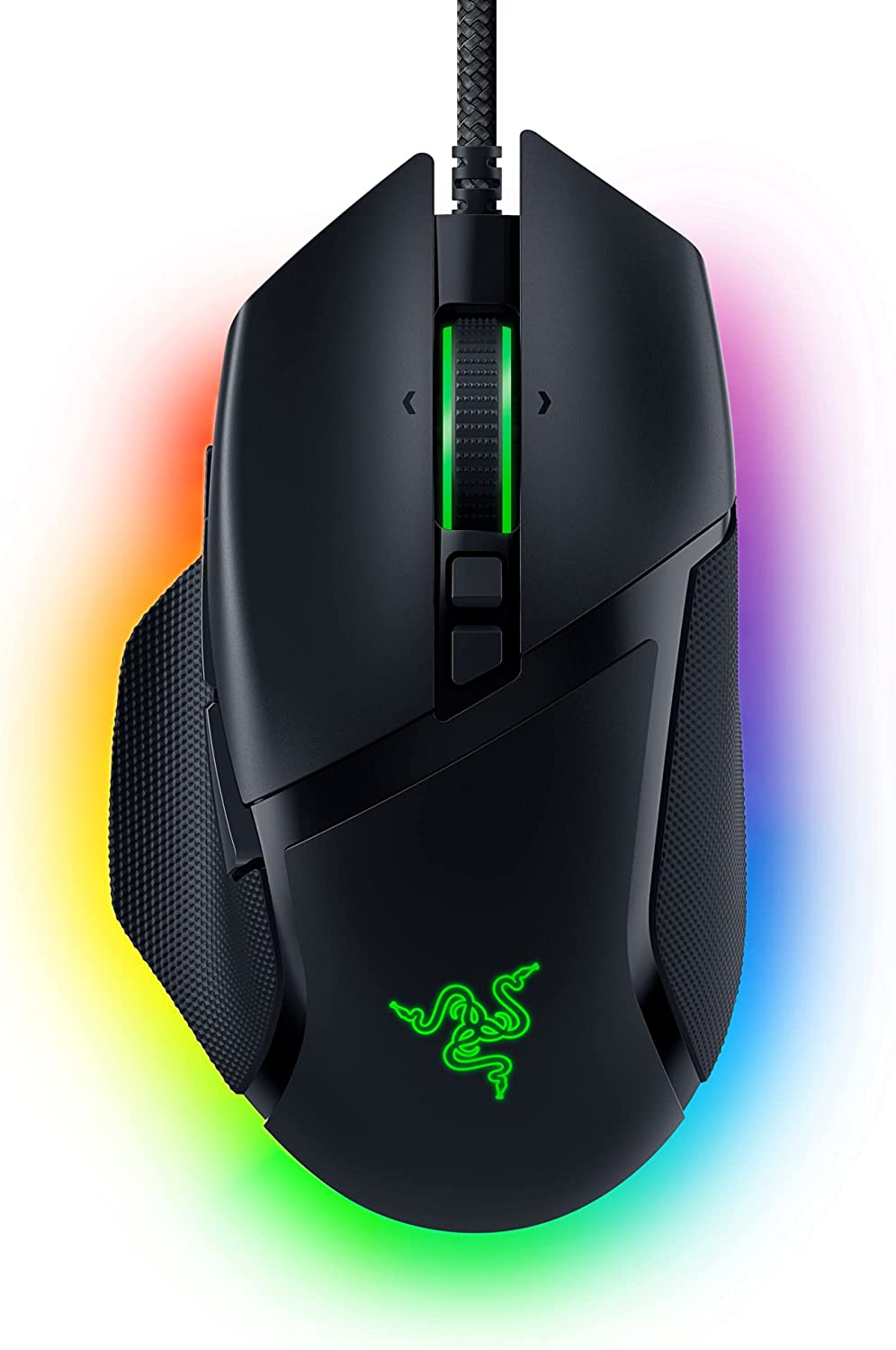 Razer Basilisk V3 Wired Optical Gaming Mouse with Chroma RBG Lighting - Black (Certified Refurbished)