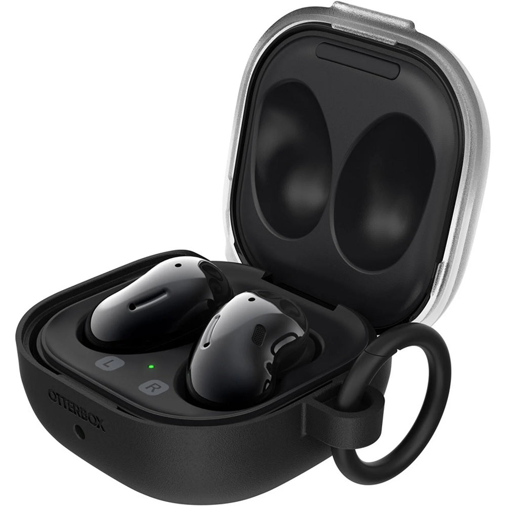 OtterBox Hard Shell Case for Galaxy Buds2 Buds Live & Buds Pro - Black Crystal (New)
