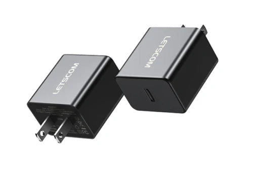 Letscom USB-C 20W Wall Charger - P20 - Black (New)
