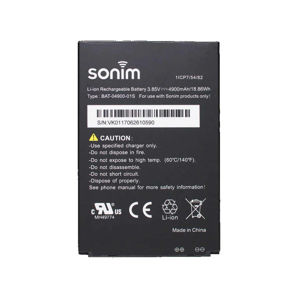 Sonim 4900mAh Li-ion Battery BAT-04900-01S for XP8 - Black (New)