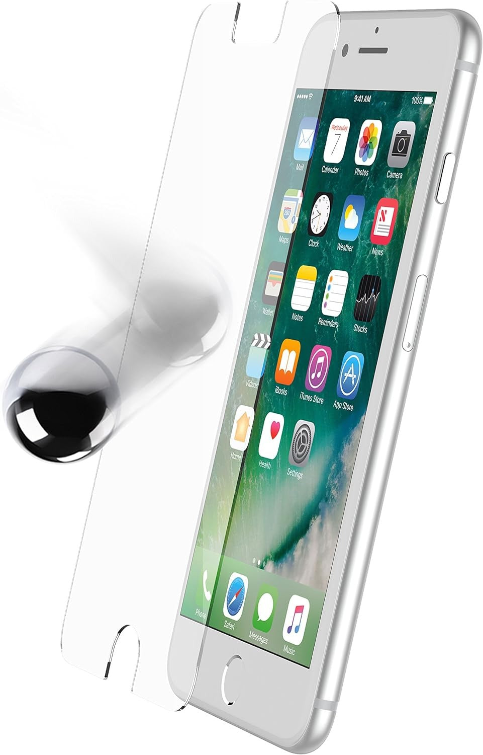 OtterBox ALPHA GLASS Screen Protector for iPhone 6 Plus/6s Plus/7 Plus/8 Plus - Clear (New)