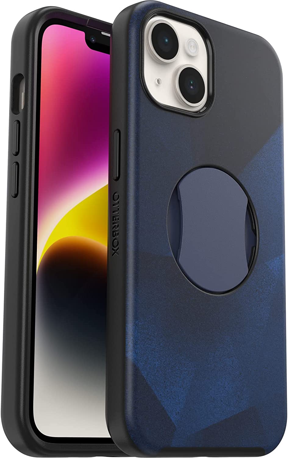 OtterBox OtterGrip SYMMETRY SERIES case for Apple iPhone 14 - Blue Storm (77-89875) (New)