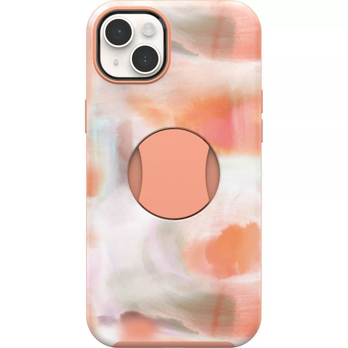 OtterBox OtterGrip SYMMETRY SERIES Case for iPhone 14 Plus - Peaches (Orange) (Renewed)