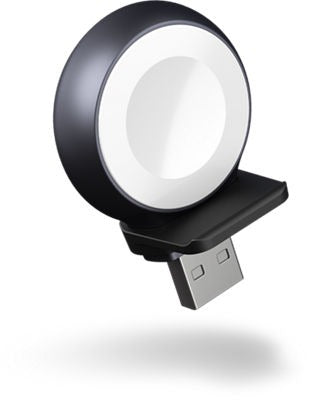 Zens Aluminum Apple Watch USB-Stick Wireless Charger - Black/White (New)