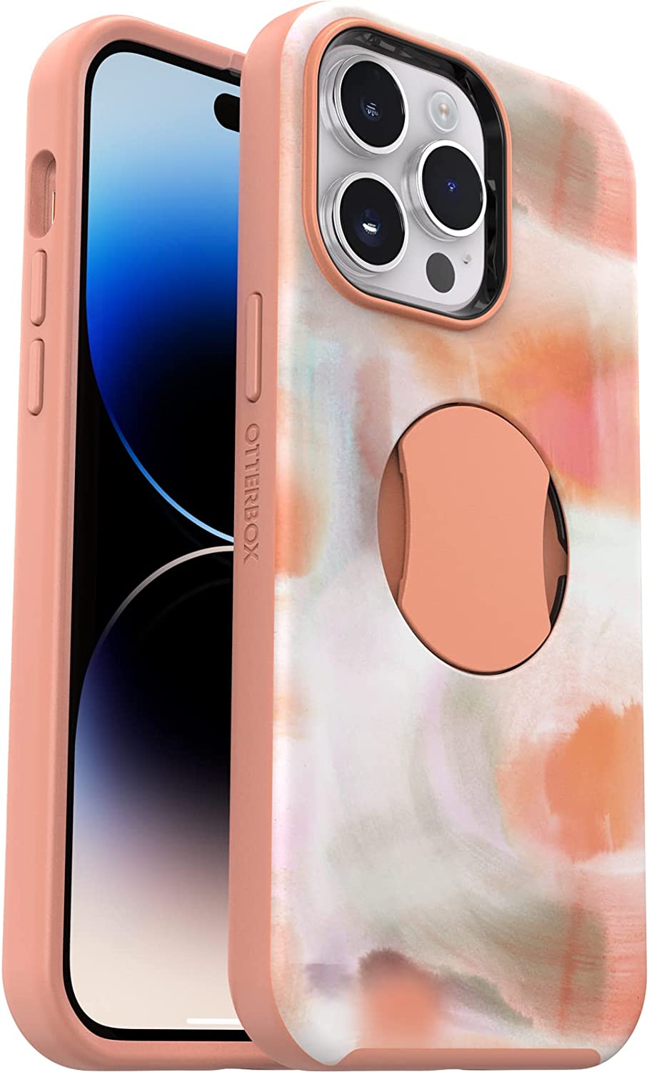 OtterBox OtterGrip SYMMETRY SERIES Case for iPhone 14 Pro - Peaches (Orange) (New)