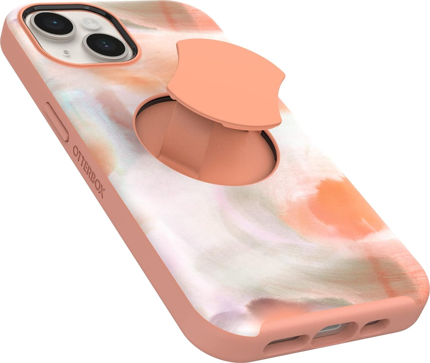 OtterBox OtterGrip SYMMETRY SERIES Case iPhone 14 / iPhone 13 - Peaches (Orange) (Renewed)