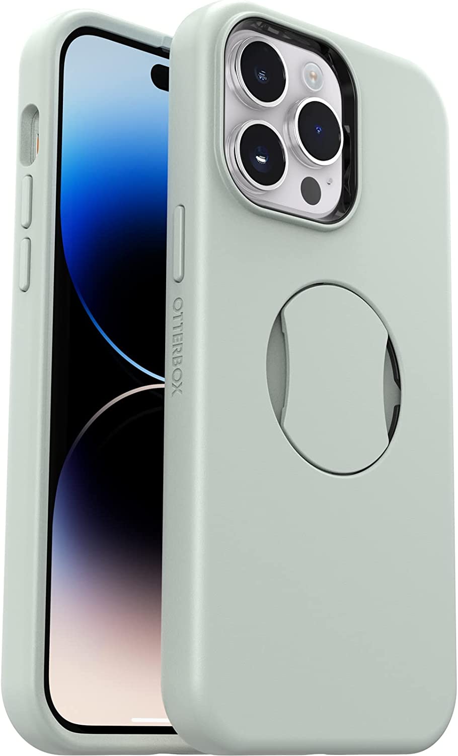 OtterBox OtterGrip SYMMETRY SERIES Case for iPhone 14 Pro Max -Chill Out (Green) (Renewed)