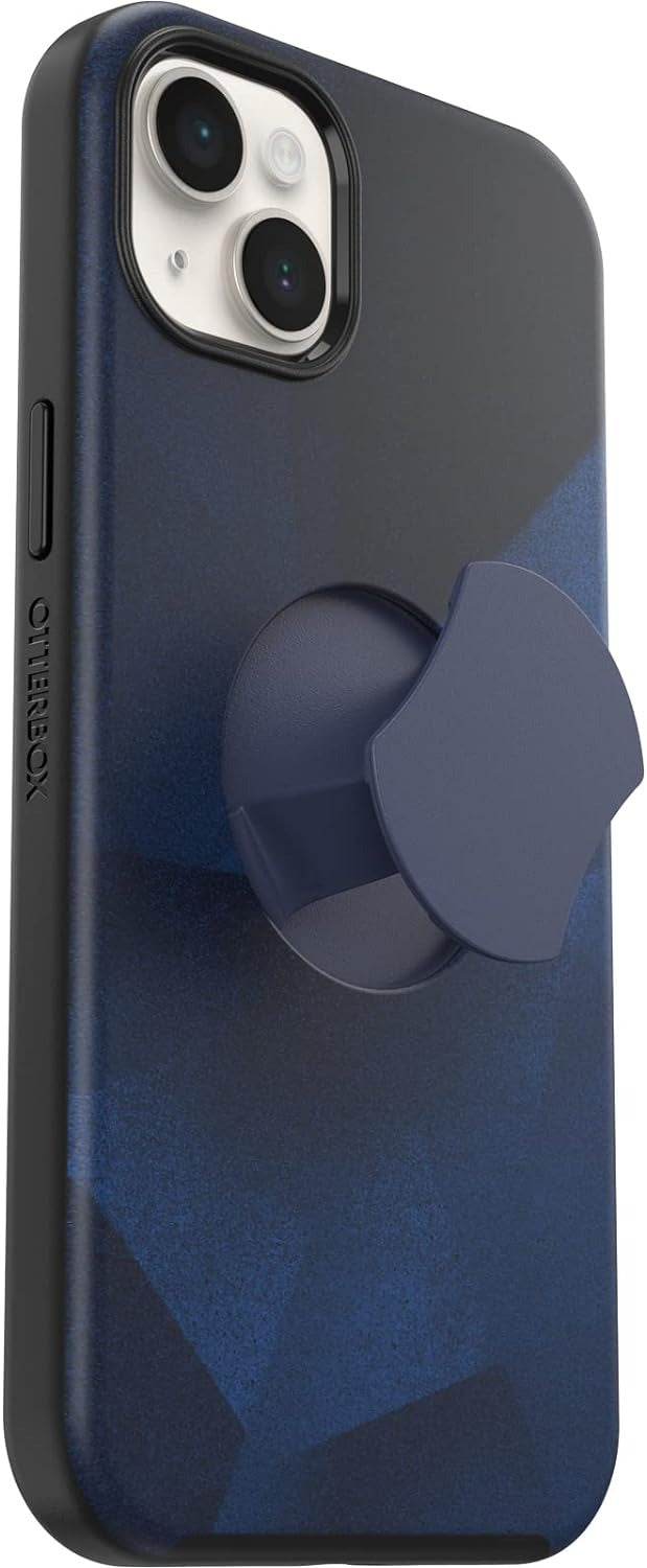 OtterBox OtterGrip SYMMETRY SERIES Case for iPhone 14 Plus - Blue Storm (Blue) (Renewed)
