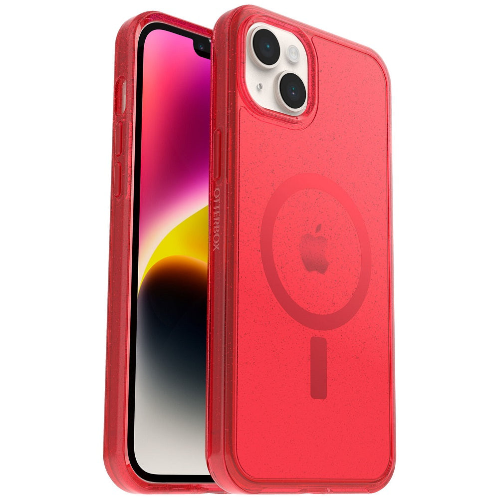 OtterBox SYMMETRY+ SERIES MagSafe Case for Apple iPhone 14 Plus - Pinky Swear Red (New)