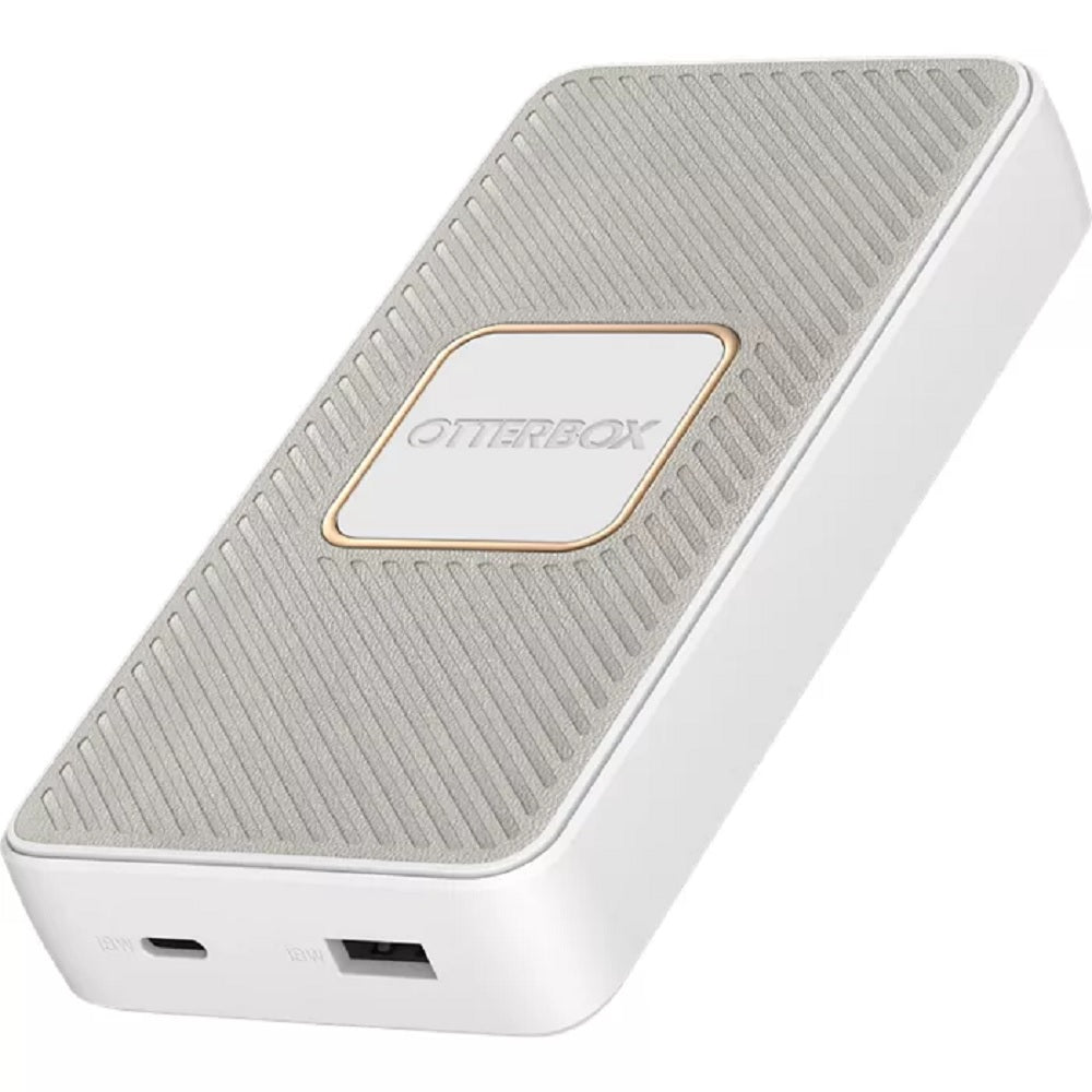 OtterBox Standard Fast Charge Power Bank 15mAh with Qi Wireless Charging - White (New)