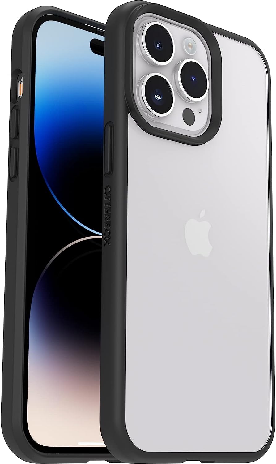 OtterBox REACT SERIES Clear Case for iPhone 14 Pro Max - Black Crystal (New)