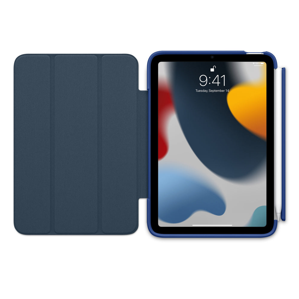 OtterBox SYmmETRY SERIES 360 Elite Folio Case for Apple iPad Mini 6th Gen - Yale Blue (New)