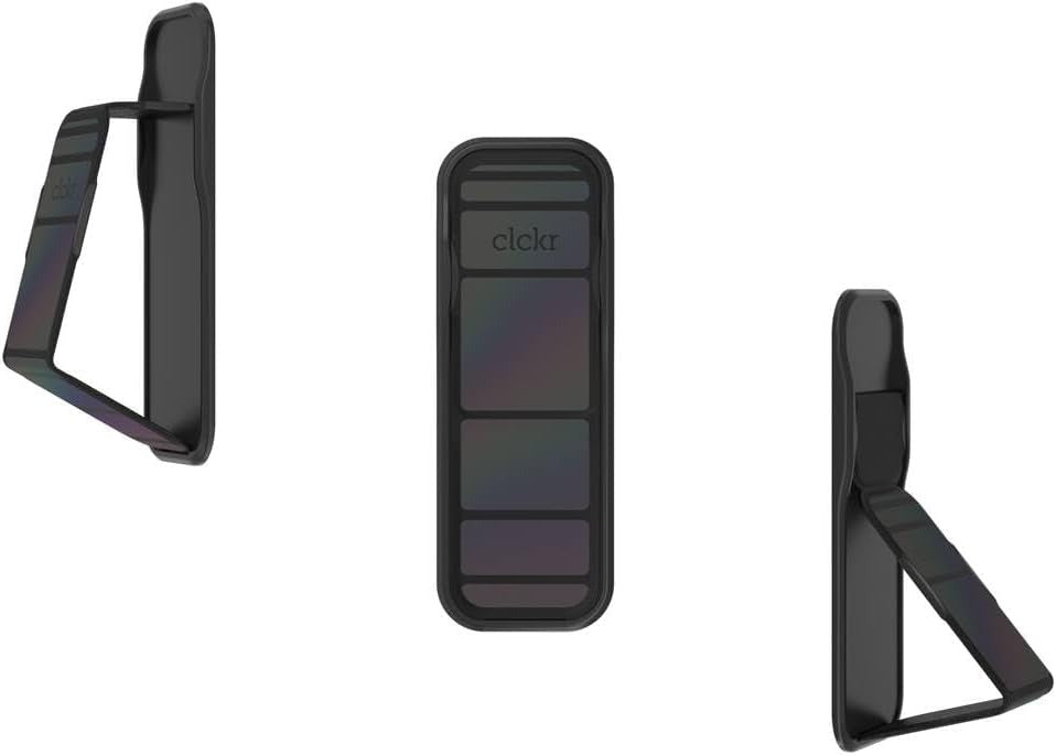 CLCKR Cell Phone Grip and Expanding Stand - Reflective Multi Color (New)