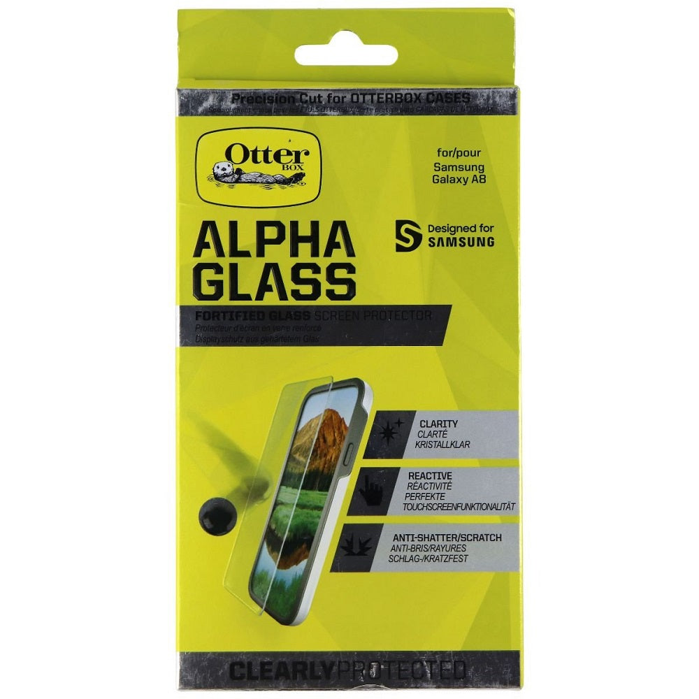OtterBox ALPHA SERIES Glass Screen Protector for Samsung Galaxy A8 - Clear (New)