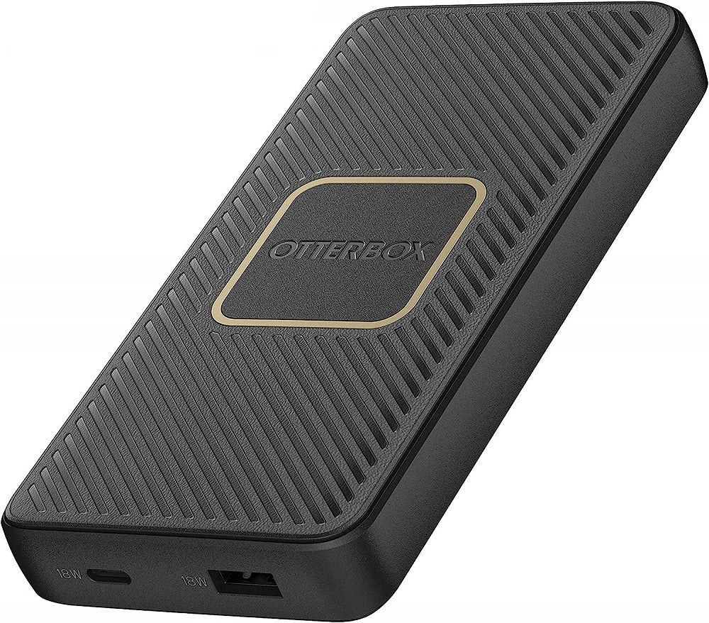 OtterBox Fast Charge Power Bank 10k mAh With 10W Qi Wireless Charging - Black (New)