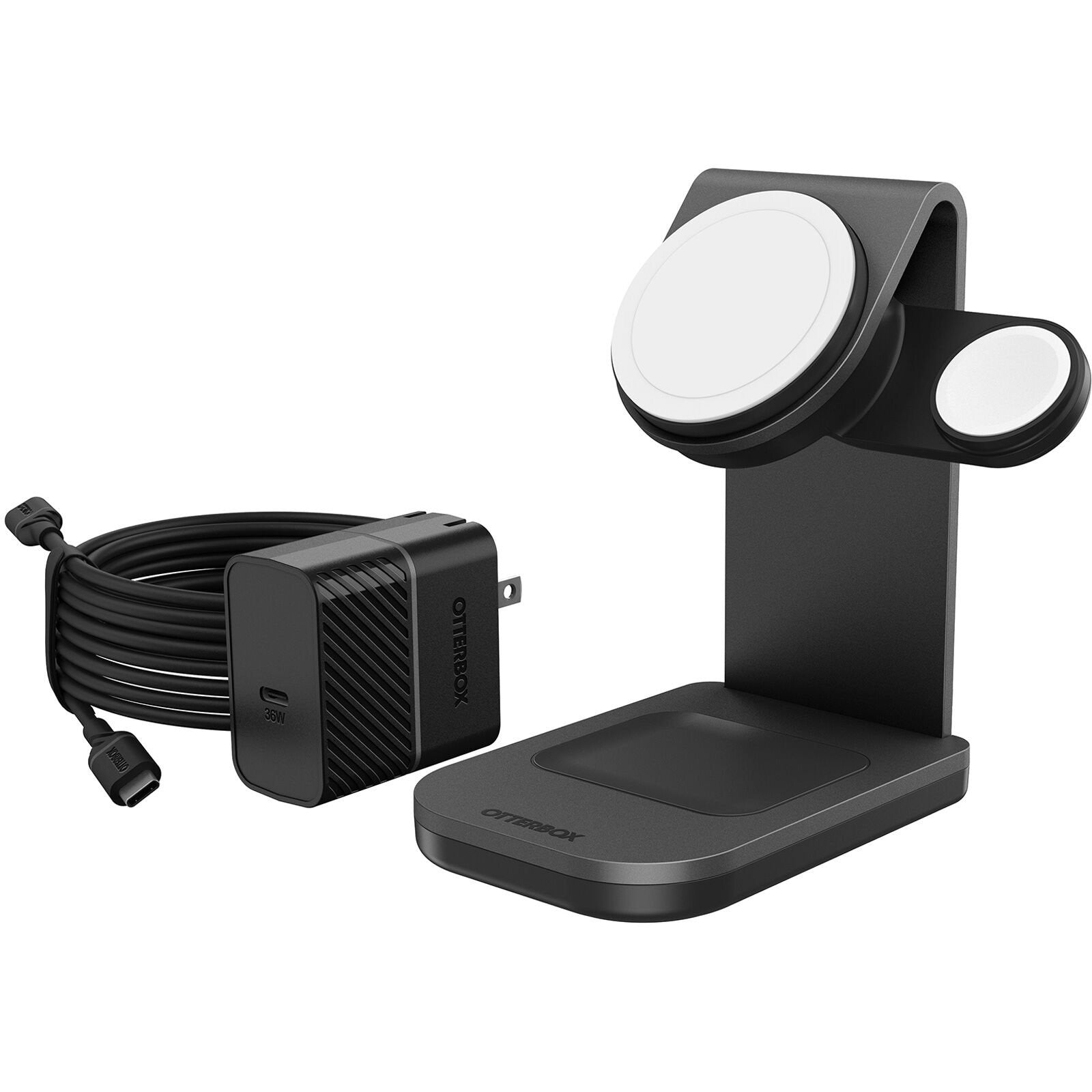 OtterBox 3-in-1 Charging Station with MagSafe for Apple iPhone & AirPods - Black (New)