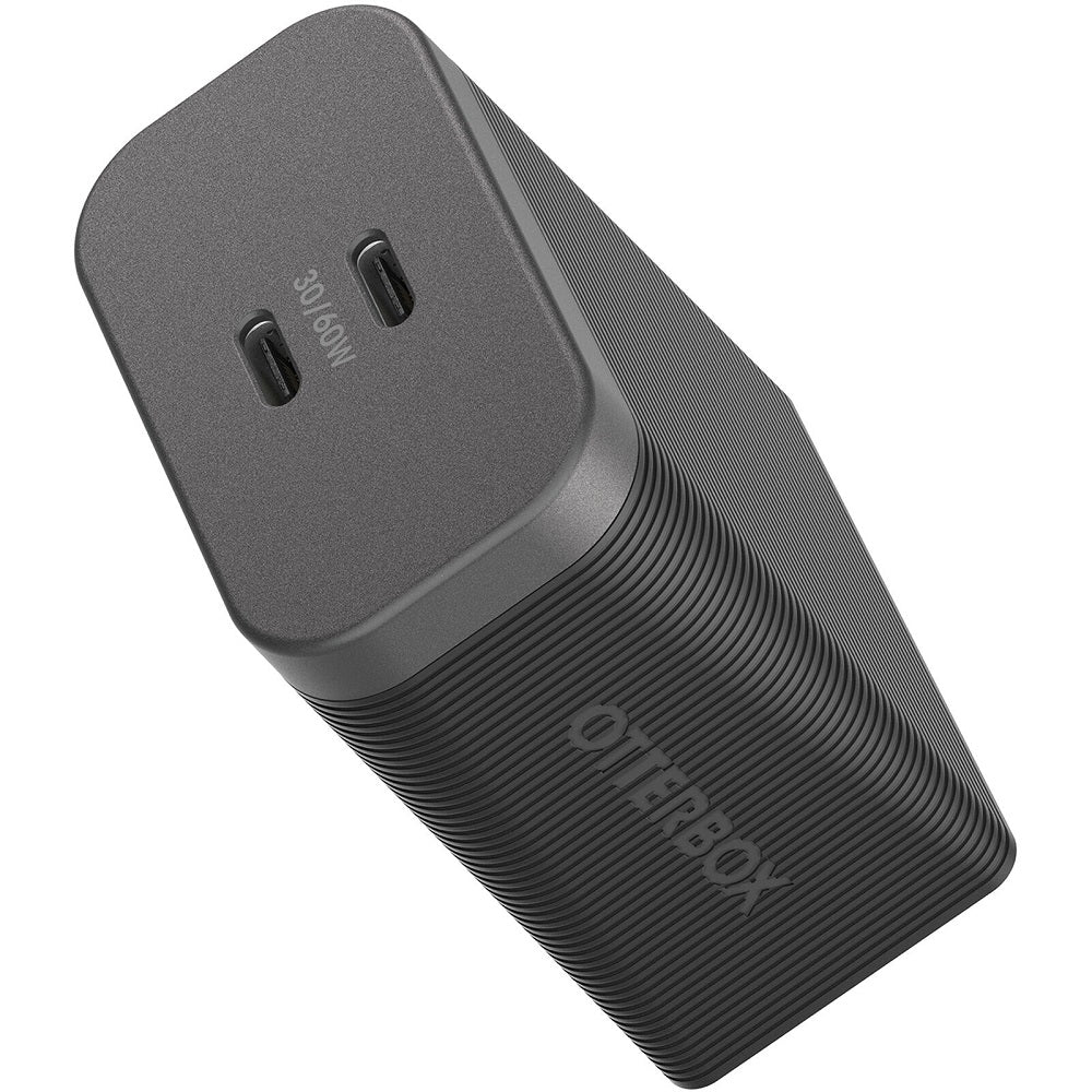 OtterBox Premium Pro USB-C Fast Wall Charger 60W Dual Port - Black (New)