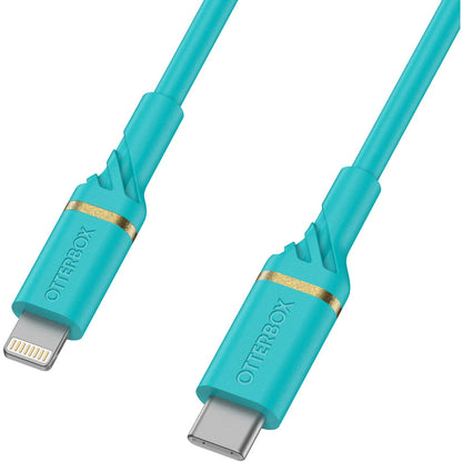 OtterBox Lightning to USB-C Fast Charge Car Charging Kit 18W - Aqua (New)